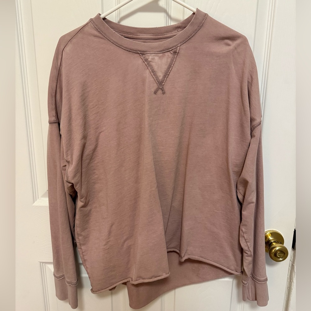 Aerie Mauve Long Sleeve Tee Size L